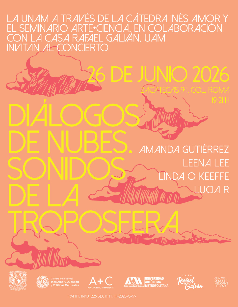 Diálogos de Nubes. Sonidos de la troposfera — 26 de junio 2026